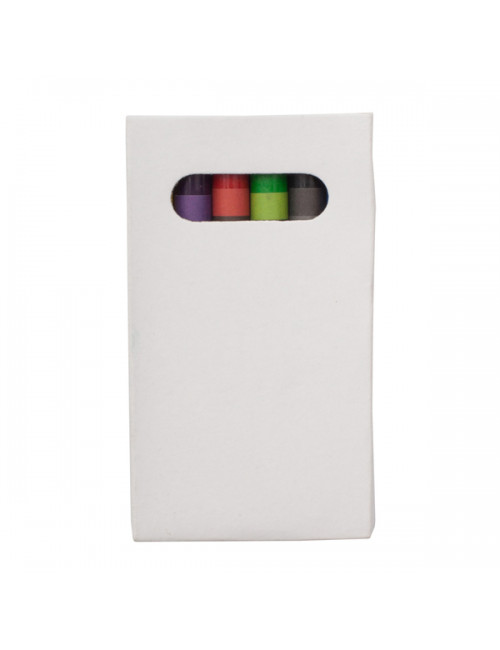 Zestaw kredek woskowych 8 cm, biały