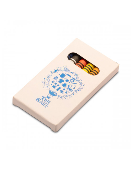 Zestaw kredek woskowych 8 cm, biały