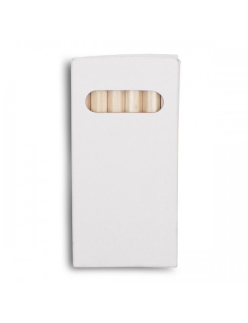 Zestaw kredek 9 cm, biały