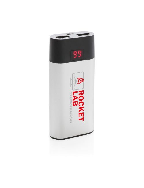 Power bank 4000 mAh z cyfrowym wyświetlaczem
