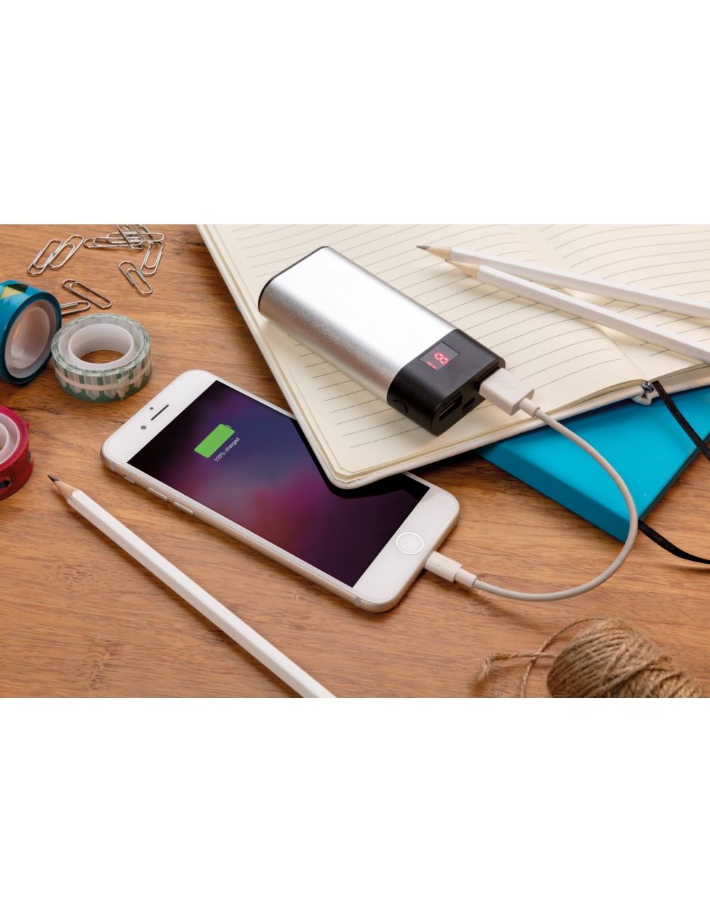 Power bank 4000 mAh z cyfrowym wyświetlaczem