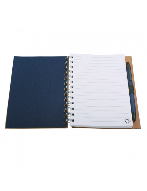 Notes 120x180/70k linia Envivo, granatowy/beżowy 