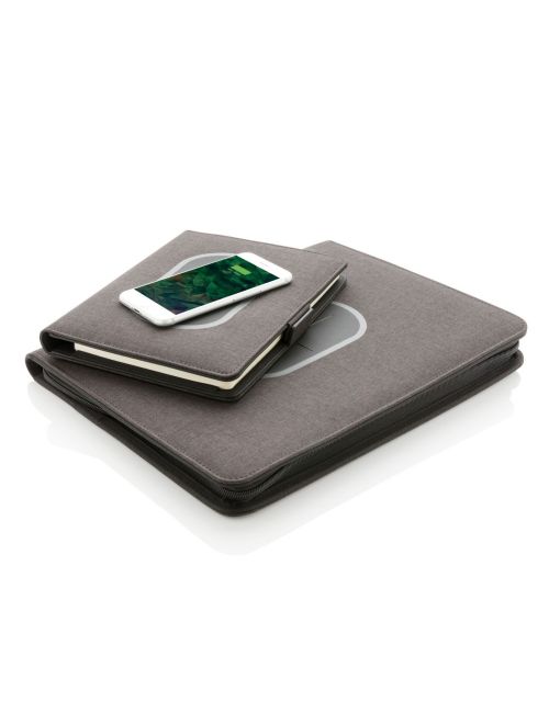 Teczka konferencyjna ok. A4 Air, ładowarka bezprzewodowa 5W