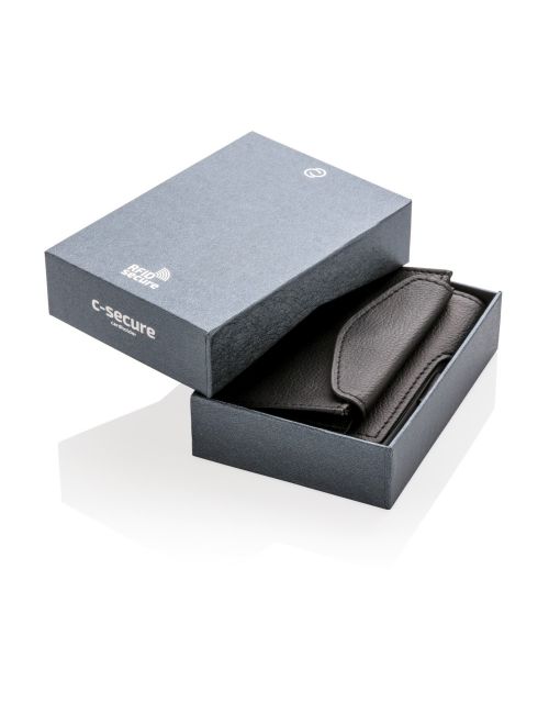 Portfel, etui na karty kredytowe C-Secure, ochrona RFID