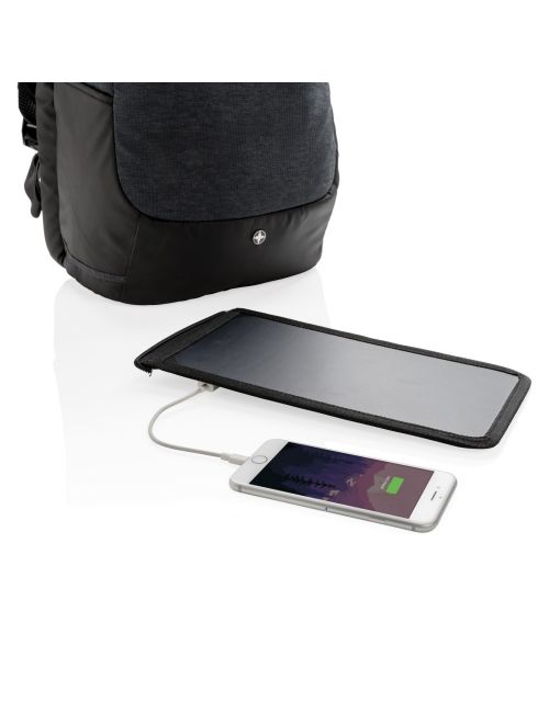 Plecak na laptopa 15,6", ładowarka słoneczna 7W Swiss Peak Eclipse