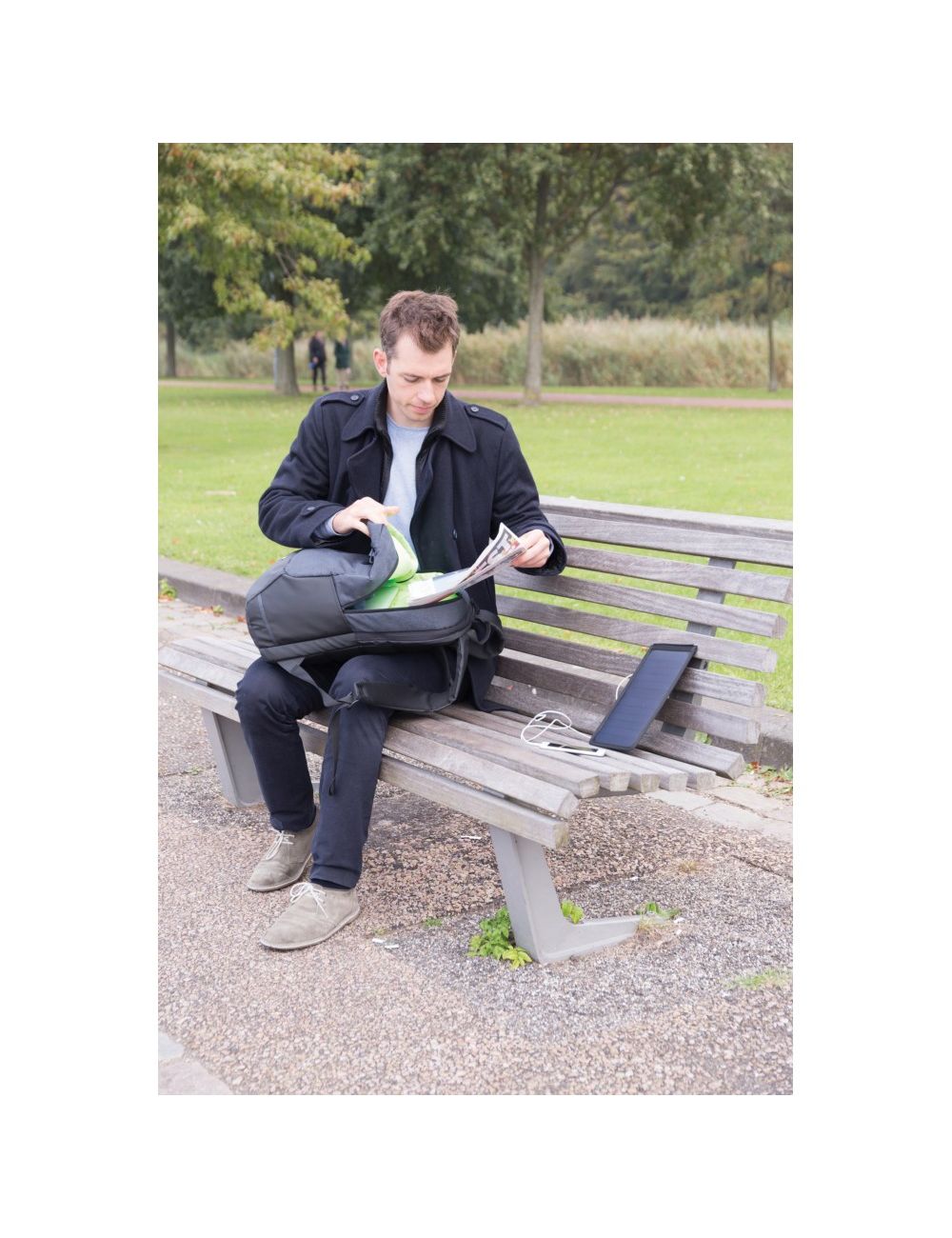 Plecak na laptopa 15,6", ładowarka słoneczna 7W...
