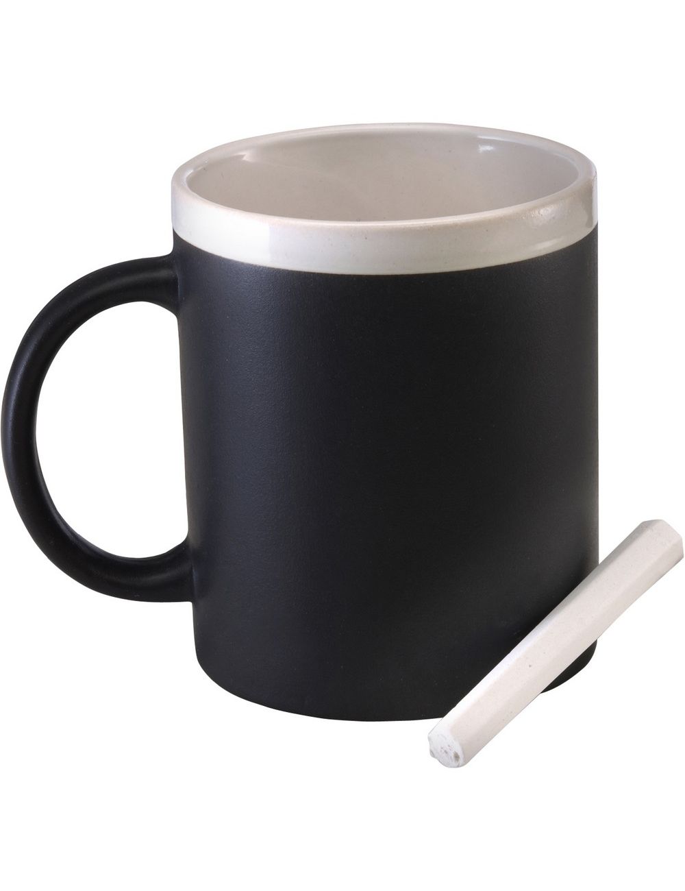 Kubek ceramiczny do rysowania 300 ml, kreda