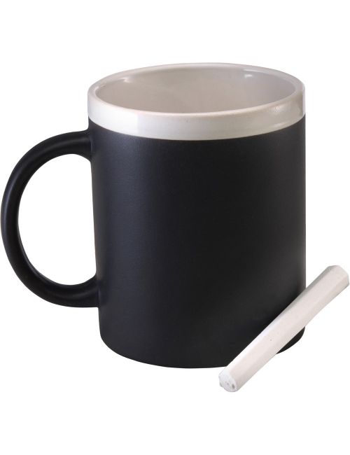Kubek ceramiczny do rysowania 300 ml, kreda
