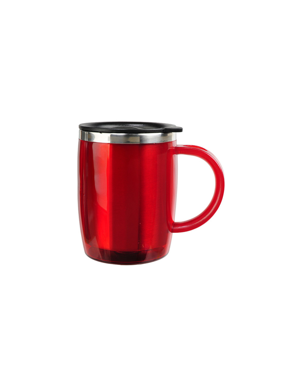 Kubek izotermiczny Barrel 400 ml, czerwony 