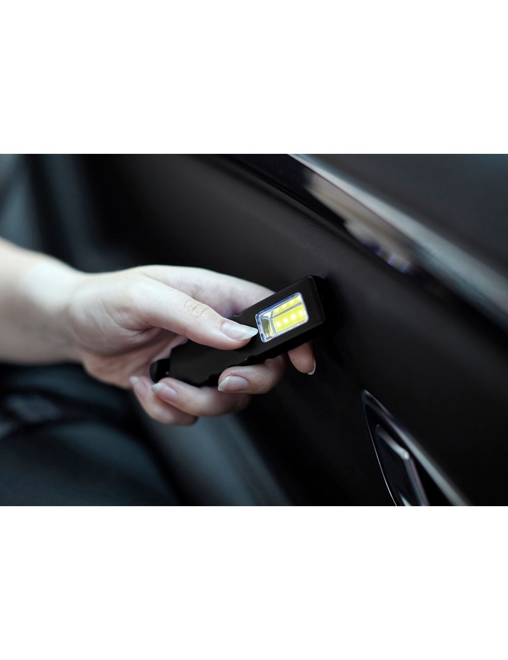 Latarka bezpieczeństwa 4 LED COB, przecinak do...