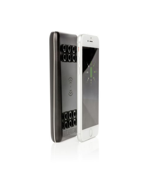 Bezprzewodowy power bank 8000 mAh Light Up Logo, przyssawki