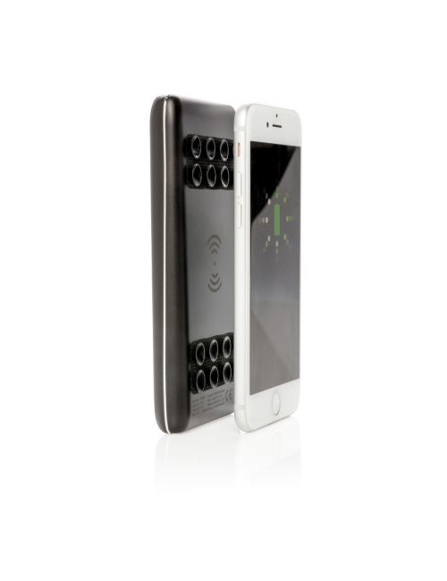 Bezprzewodowy power bank 8000 mAh Light Up Logo, przyssawki