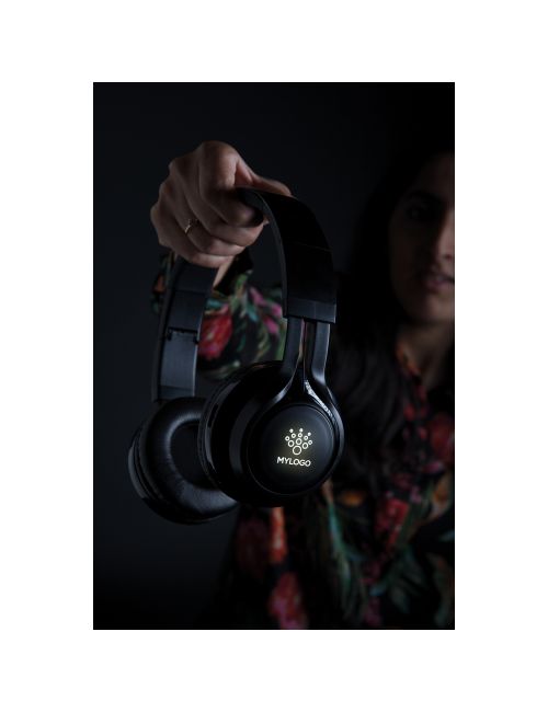 Bezprzewodowe słuchawki nauszne Light Up Logo
