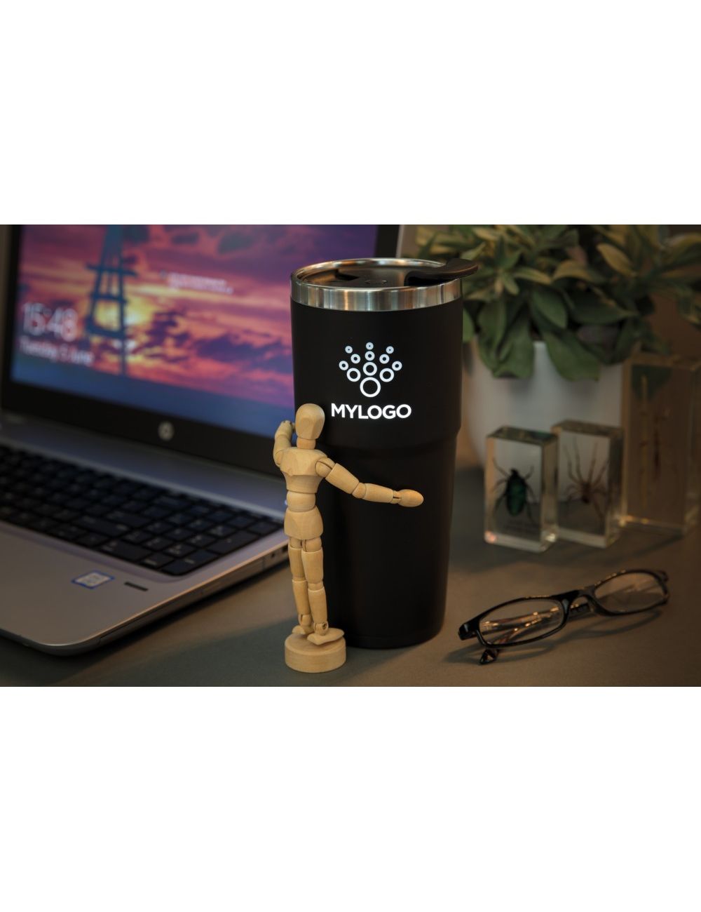 Kubek termiczny 480 ml Light Up Logo