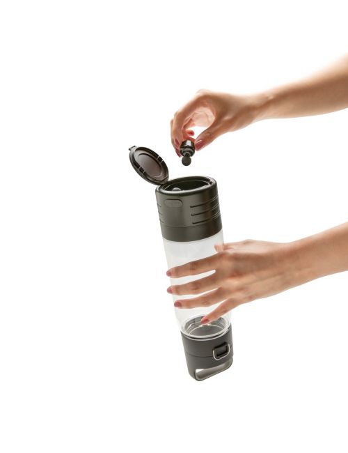 Butelka sportowa 600 ml Hydrate, bezprzewodowe słuchawki