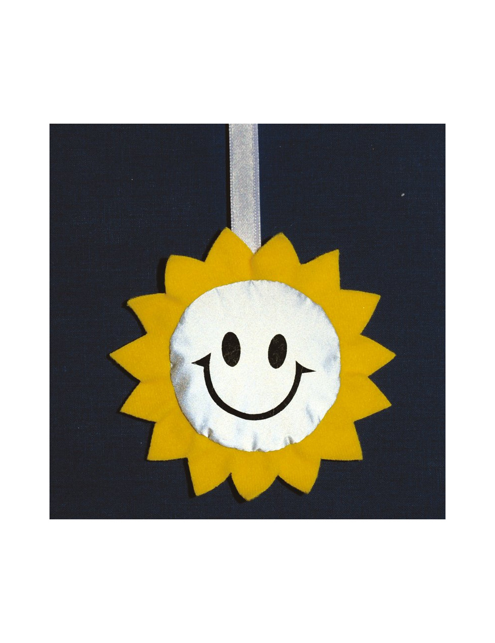 Maskotka odblaskowa Sun, żółty/srebrny