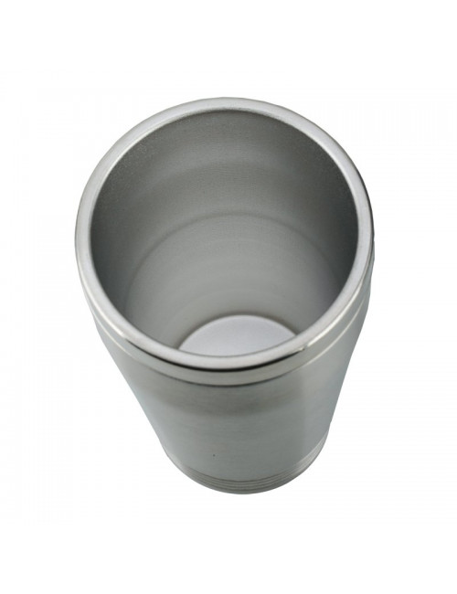 Kubek izotermiczny Landskrona 380 ml, srebrny/czarny 