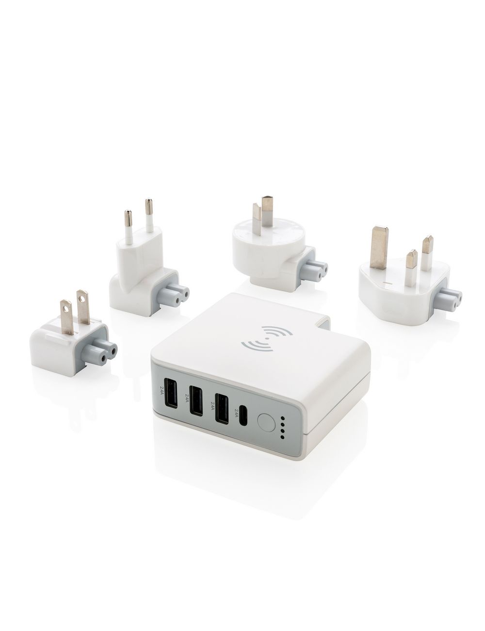 Adapter podróżny, bezprzewodowy power bank 6700...