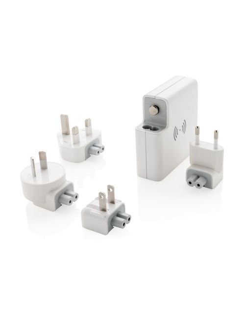 Adapter podróżny, bezprzewodowy power bank 6700 mAh