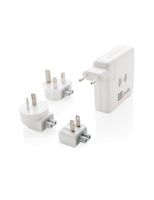 Adapter podróżny, bezprzewodowy power bank 6700 mAh
