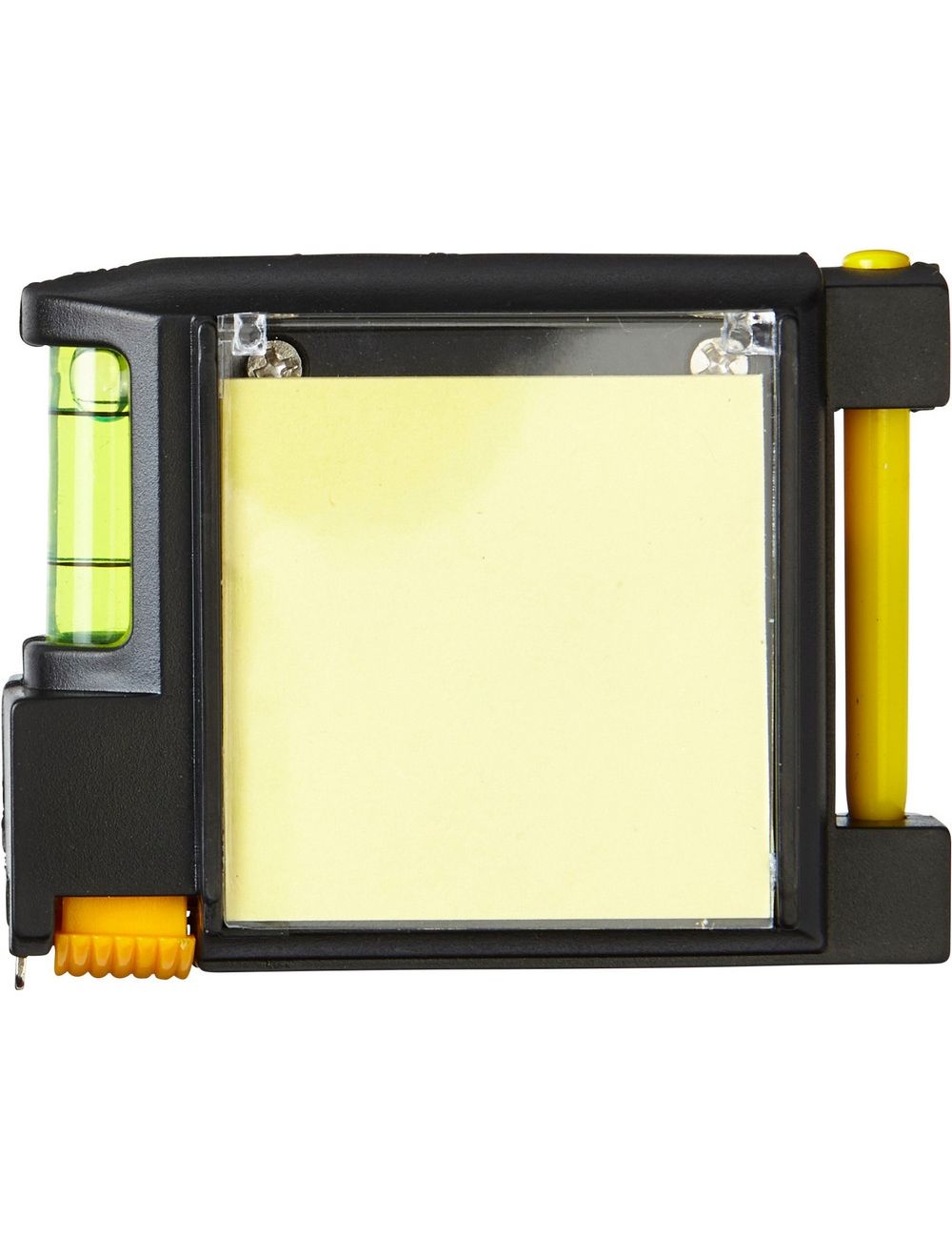 Miara 2m, poziomica, notatnik, długopis