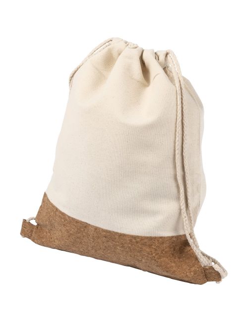 Bawełniany worek ze sznurkiem z korkowym elementem