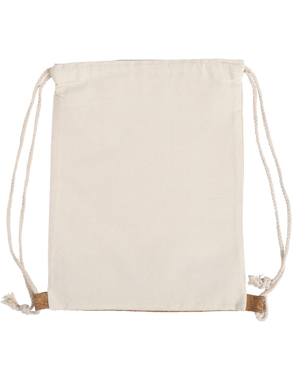 Bawełniany worek ze sznurkiem z korkowym elementem