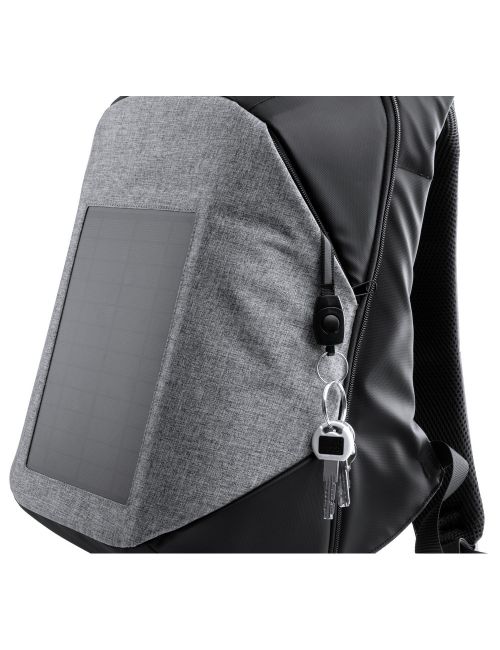 Nieprzemakalny plecak na laptopa 15" i tablet 10", ładowarka słoneczna 6.5W