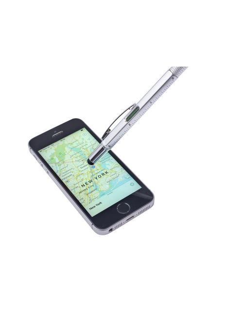 Długopis wielofunkcyjny, touch pen, linijka, poziomica