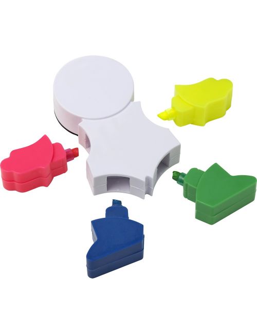 Zakreślacz "ludzik", czyścik do ekranu, pędzelek do czyszczenia klawiatury