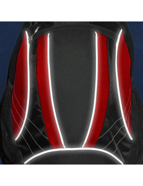 Plecak sportowy El Paso, czerwony/czarny 