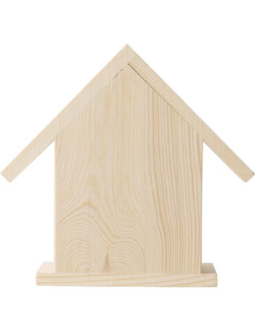 Domek dla ptaków do malowania, farbki i pędzelek