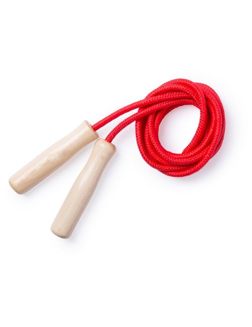 Skakanka z drewnianymi rączkami