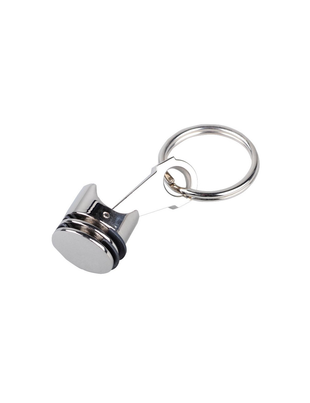 Brelok metalowy Piston, srebrny