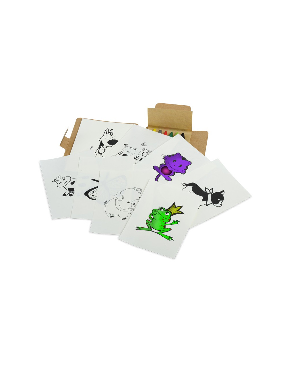 Zestaw do kolorowania Happy, brązowy/biały