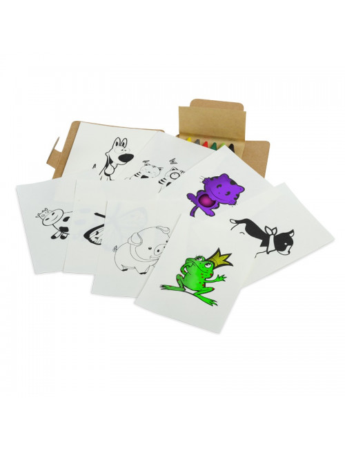 Zestaw do kolorowania Happy, brązowy/biały