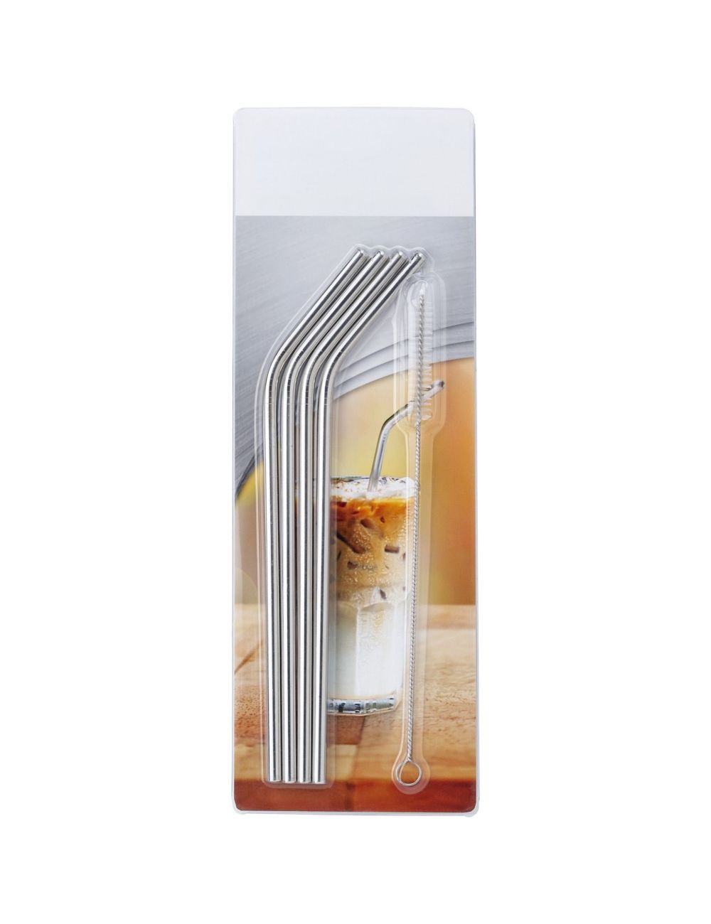 Zestaw słomek ze stali nierdzewnej