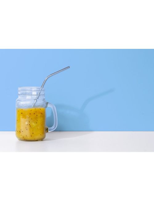 Zestaw słomek ze stali nierdzewnej