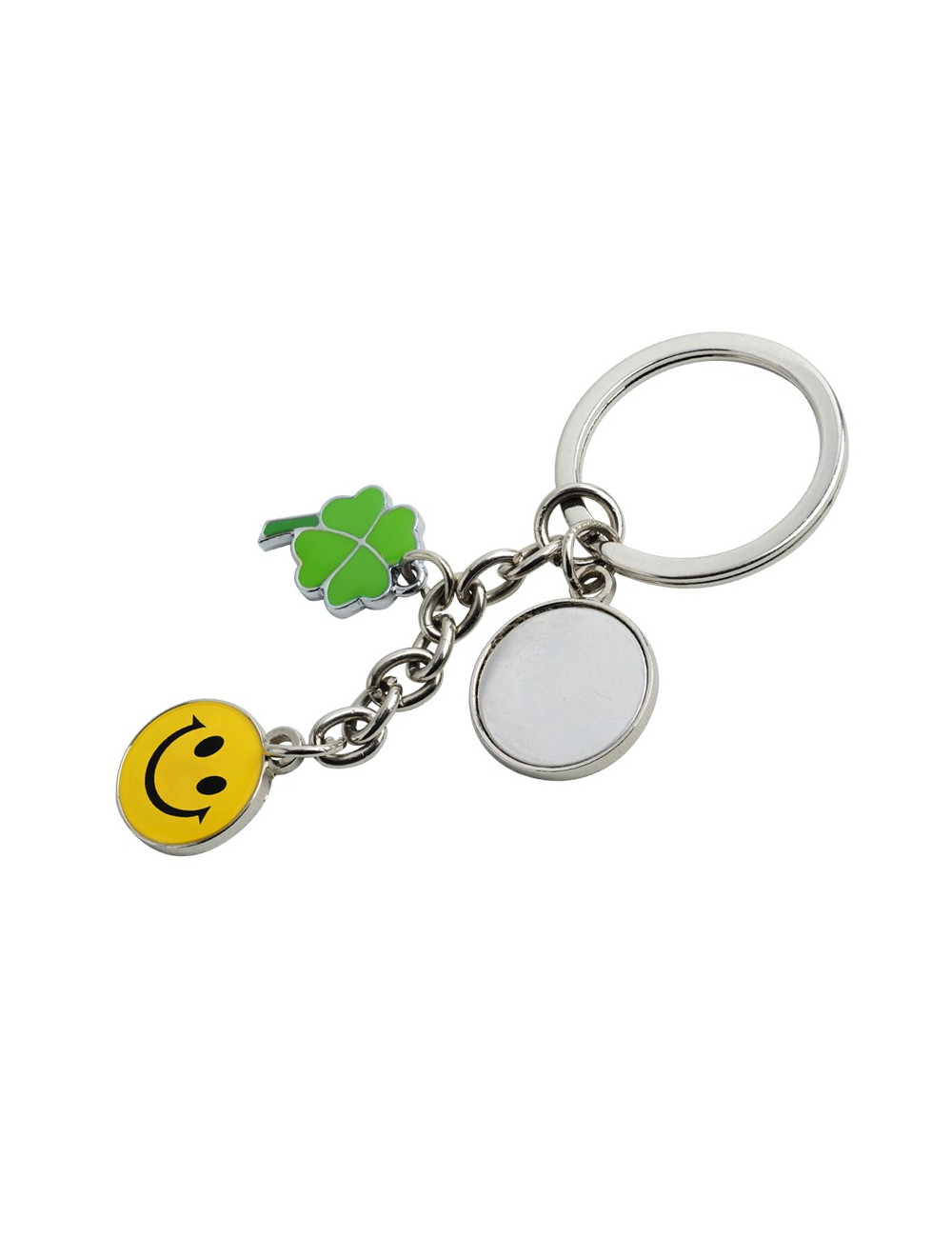 Brelok metalowy Luck, srebrny 