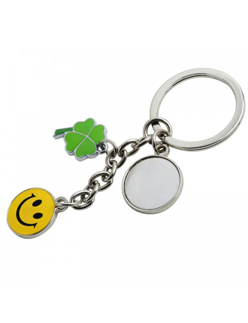 Brelok metalowy Luck, srebrny 