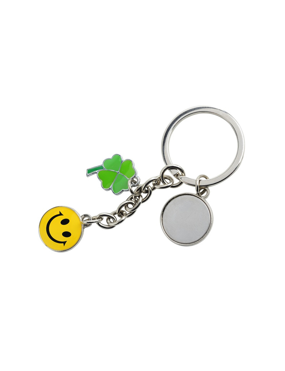 Brelok metalowy Luck, srebrny 