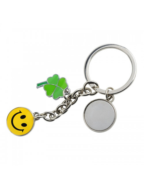 Brelok metalowy Luck, srebrny 