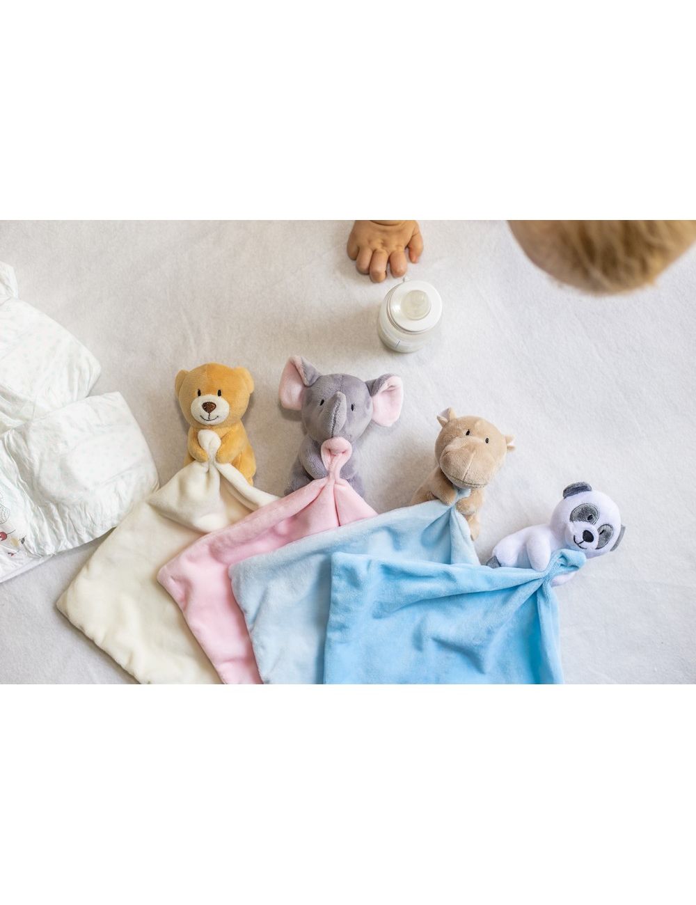 Pluszowy mini kocyk hipopotam | Ronnie