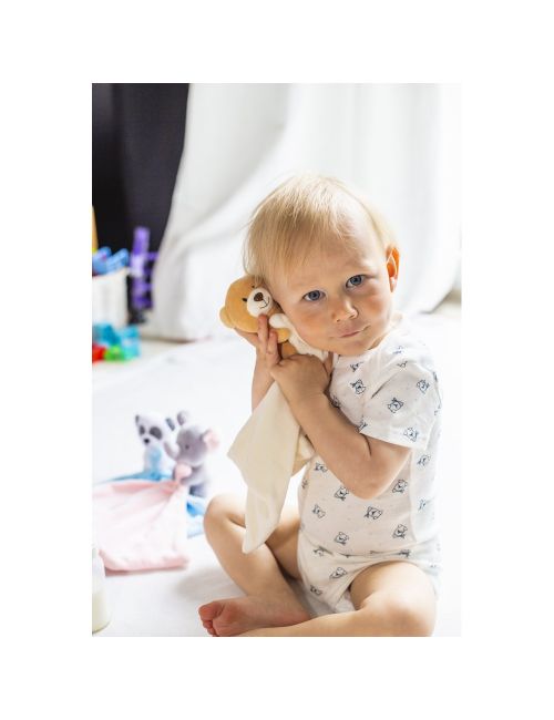 Pluszowy mini kocyk miś | Softy