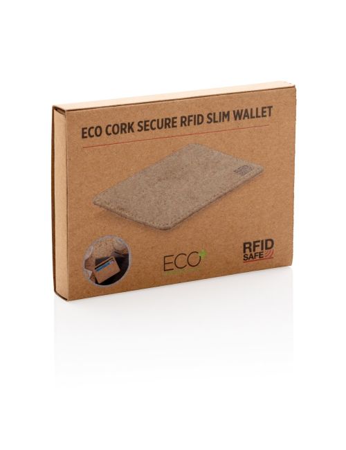 Korkowe etui na karty kredytowe, portfel, ochrona RFID