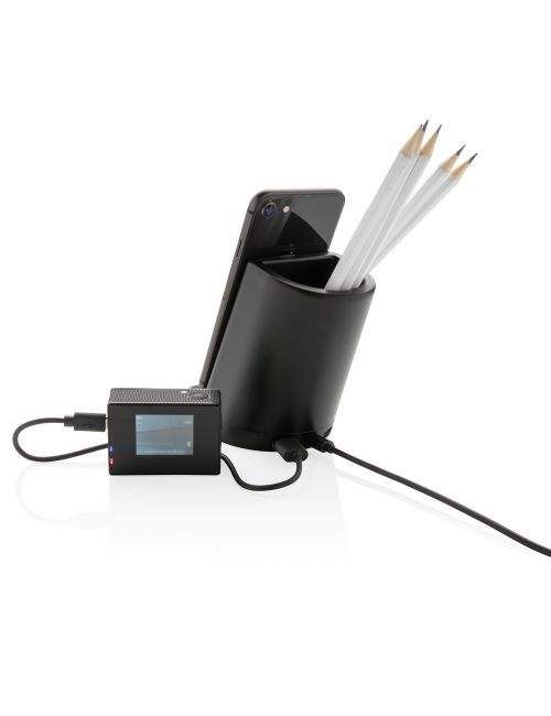 Ładowarka bezprzewodowa 5W Light Up Logo, organizer