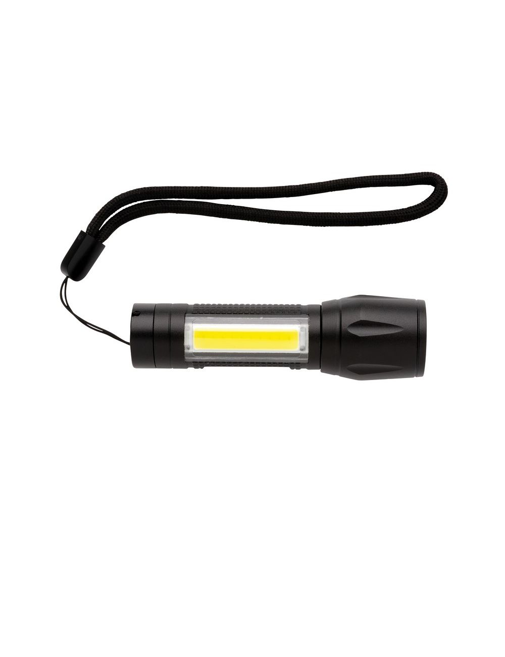 Kieszonkowa latarka LED 3W ze światłem COB