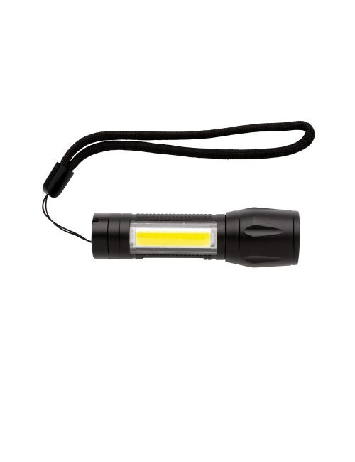 Kieszonkowa latarka LED 3W ze światłem COB
