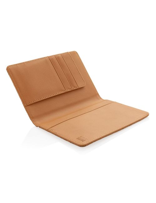 Korkowe etui na karty kredytowe i paszport, ochrona RFID