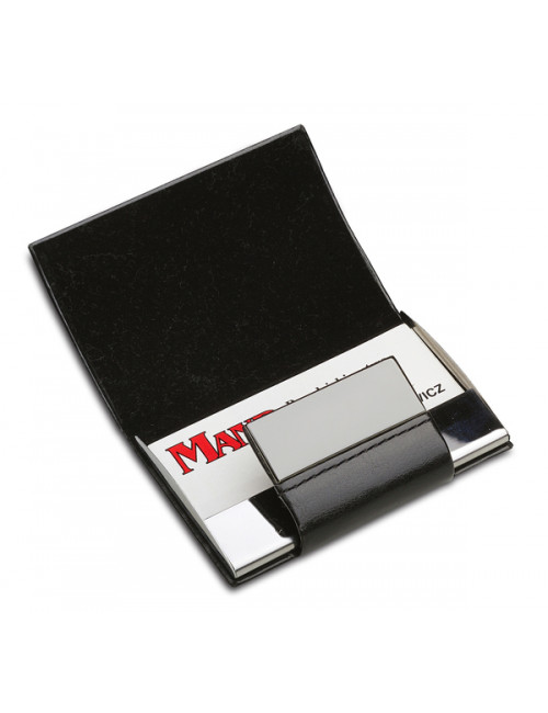 Wizytownik Logomall, czarny